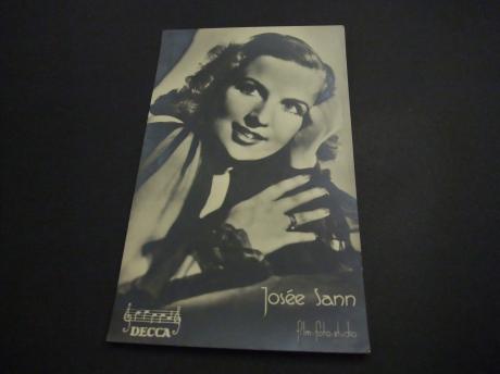 Josée Sann Franse zangeres fotokaart